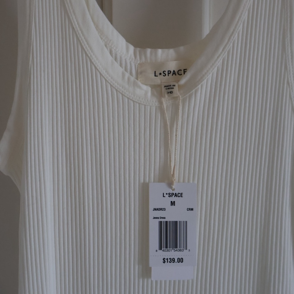 L*Space Jenna Ribbed Dress NWT Size M - Picture 6 of 9